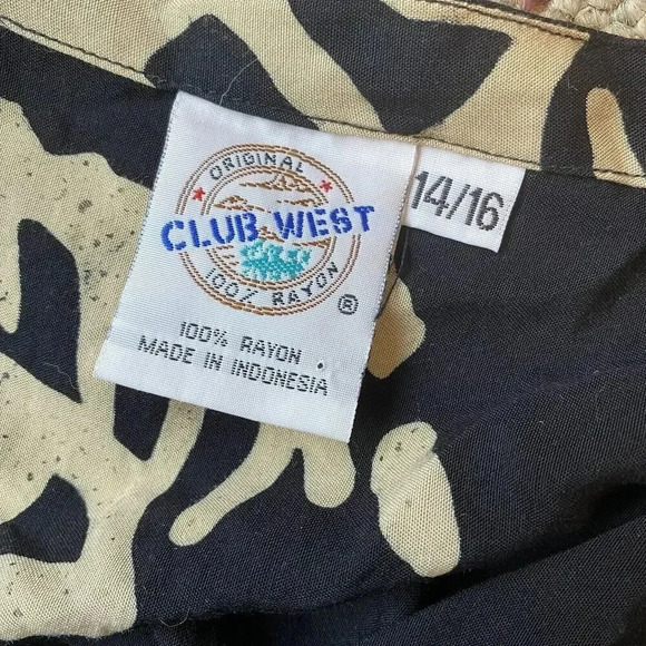 Club west midi Sun dress Women’s 14/16 Black Abstract Floral Sleeveless Comfort - Picture 4 of 7